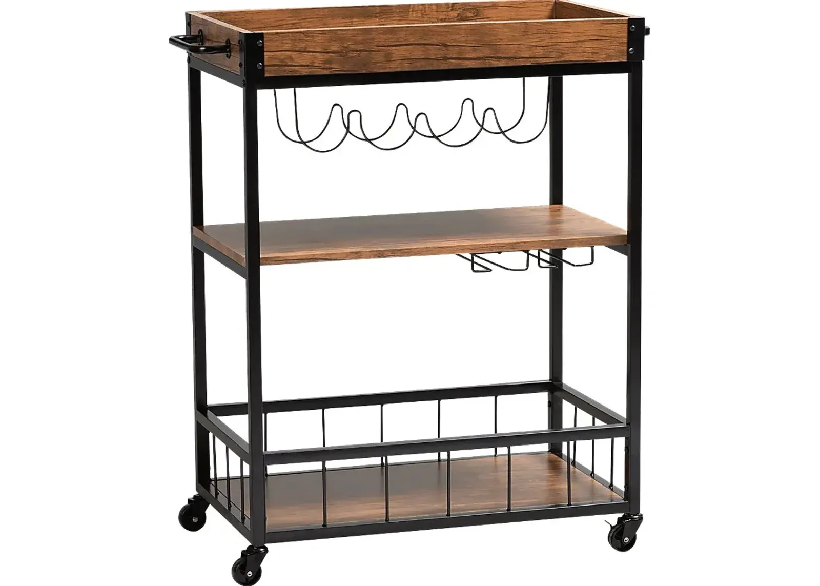 Chatawa Oak Bar Cart