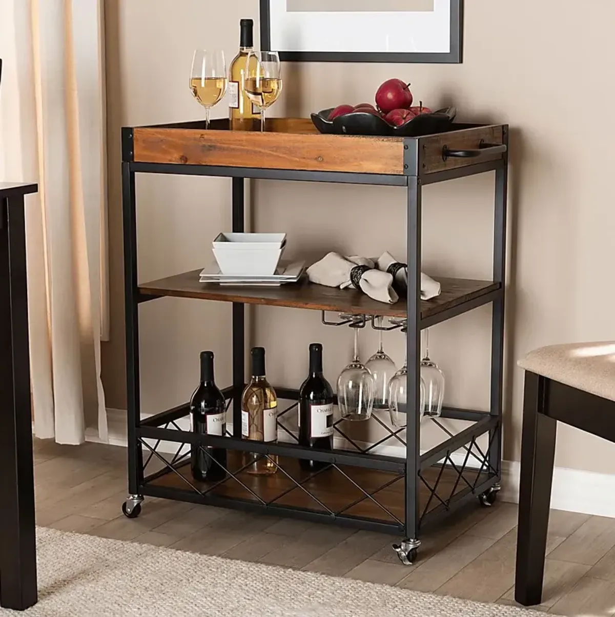 Cranbrook Oak Bar Cart