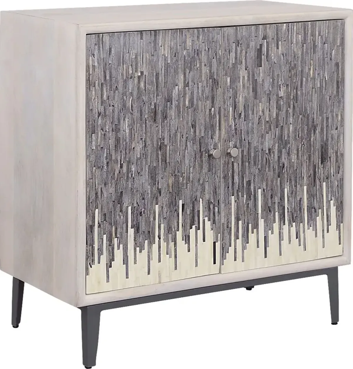 Vidal White 2 Door Credenza