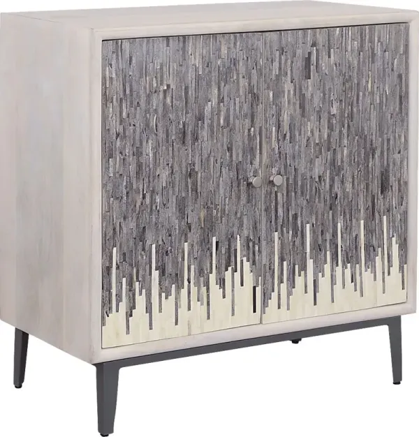 Vidal White 2 Door Credenza