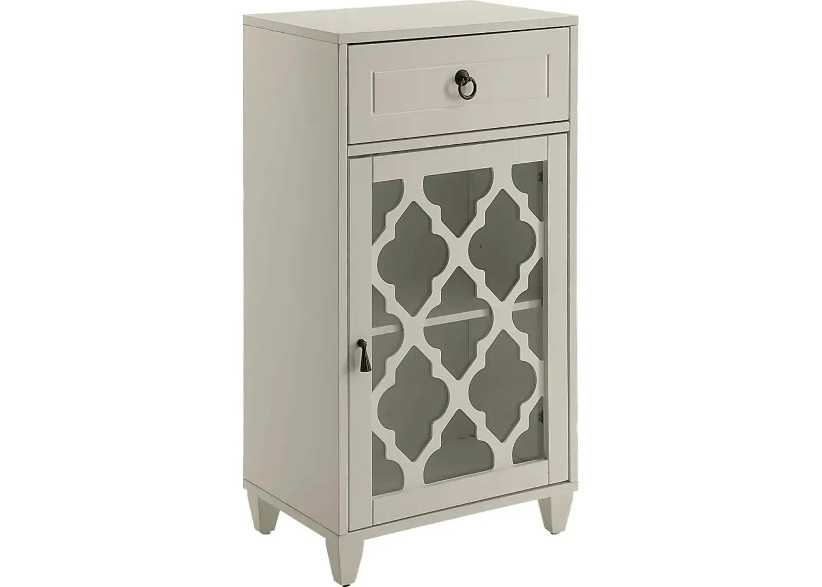 Ceara White Small Accent Cabinet