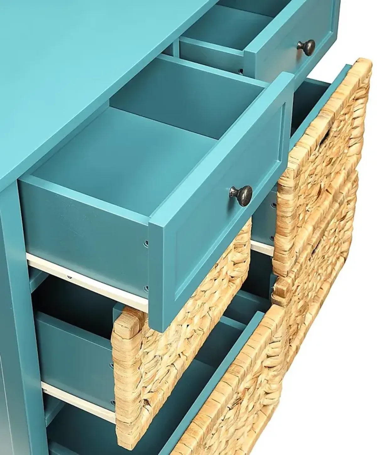 Flavius Blue Accent Cabinet