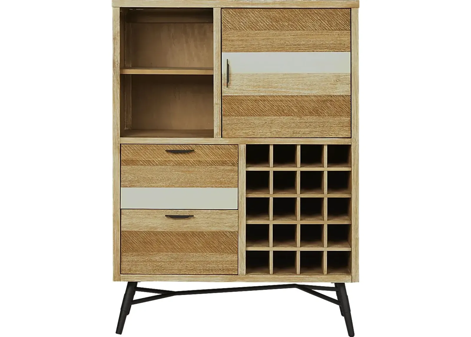 Midtown Loft Natural Wine Cabinet