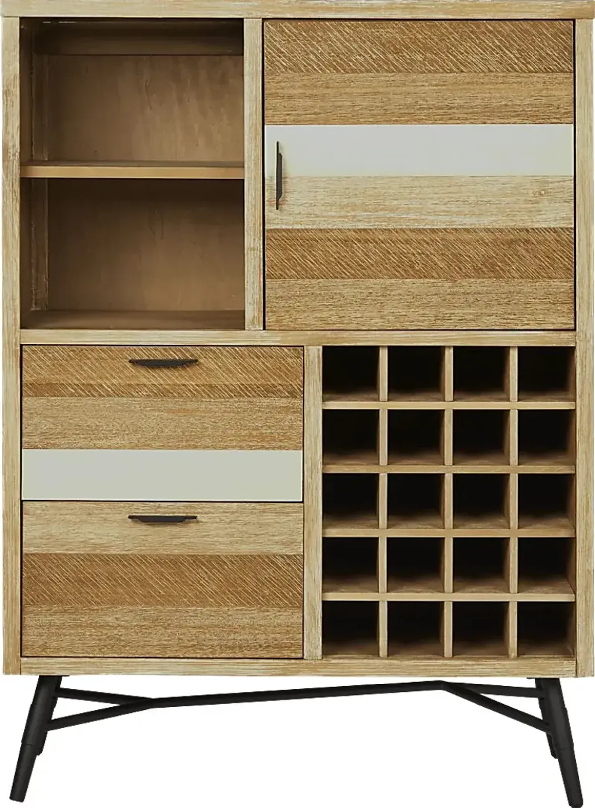 Midtown Loft Natural Wine Cabinet