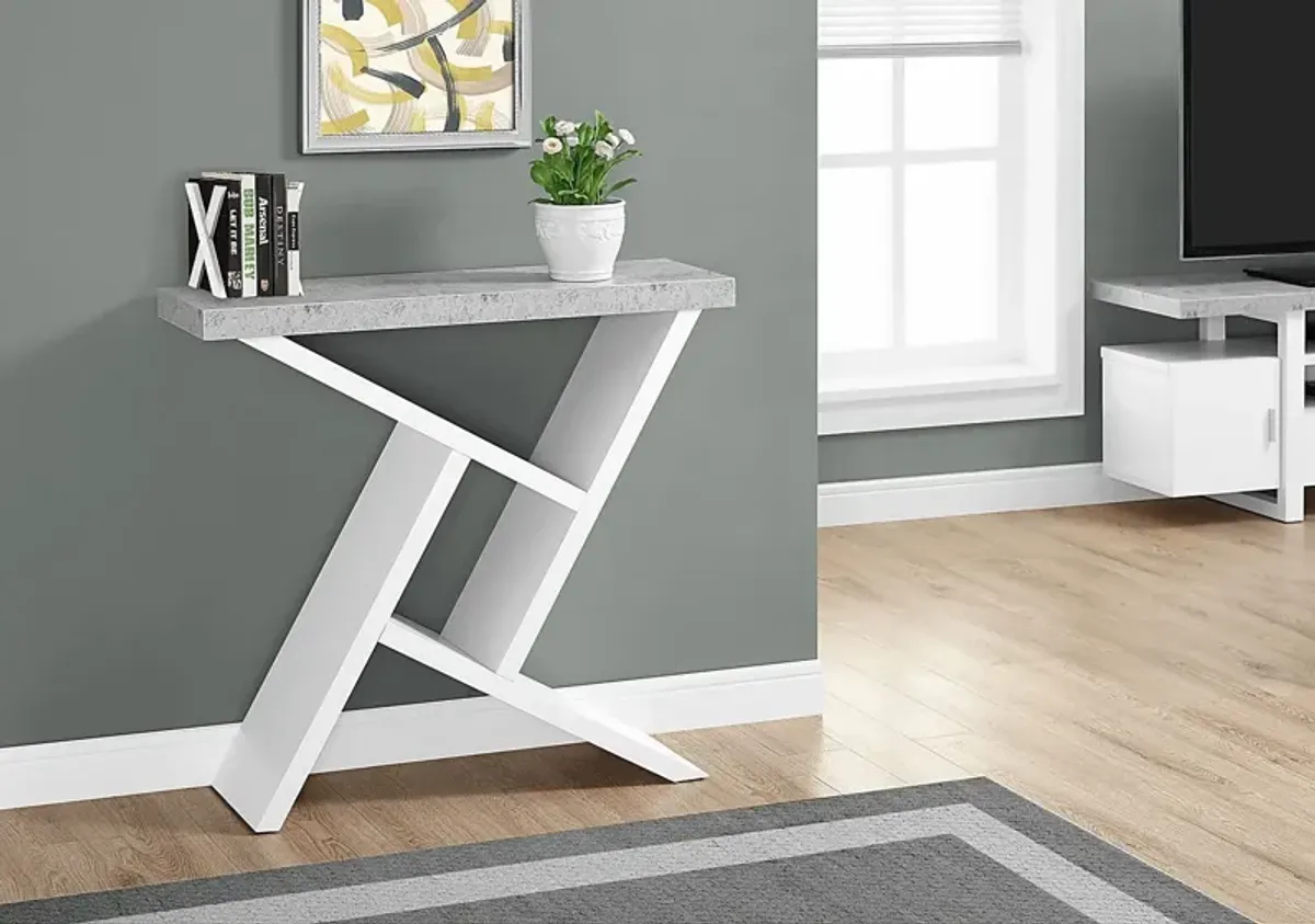 Kinkaide White Console Table