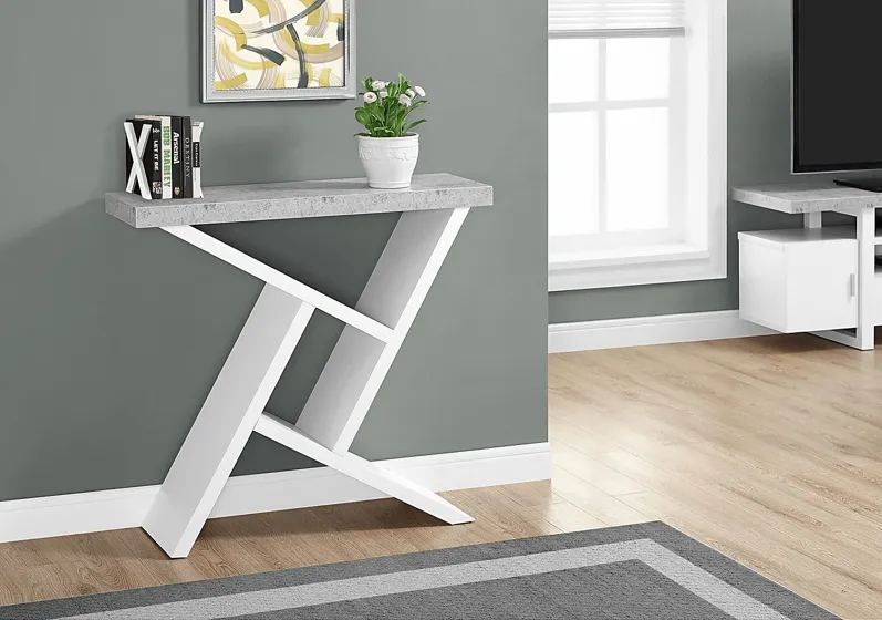 Kinkaide White Console Table