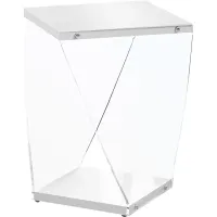 Ansted White Accent Table