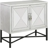 A Better Perspective Off White Two Door Accent Cabinet
