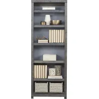 Havenwood Gray 6 Shelf Bookcase