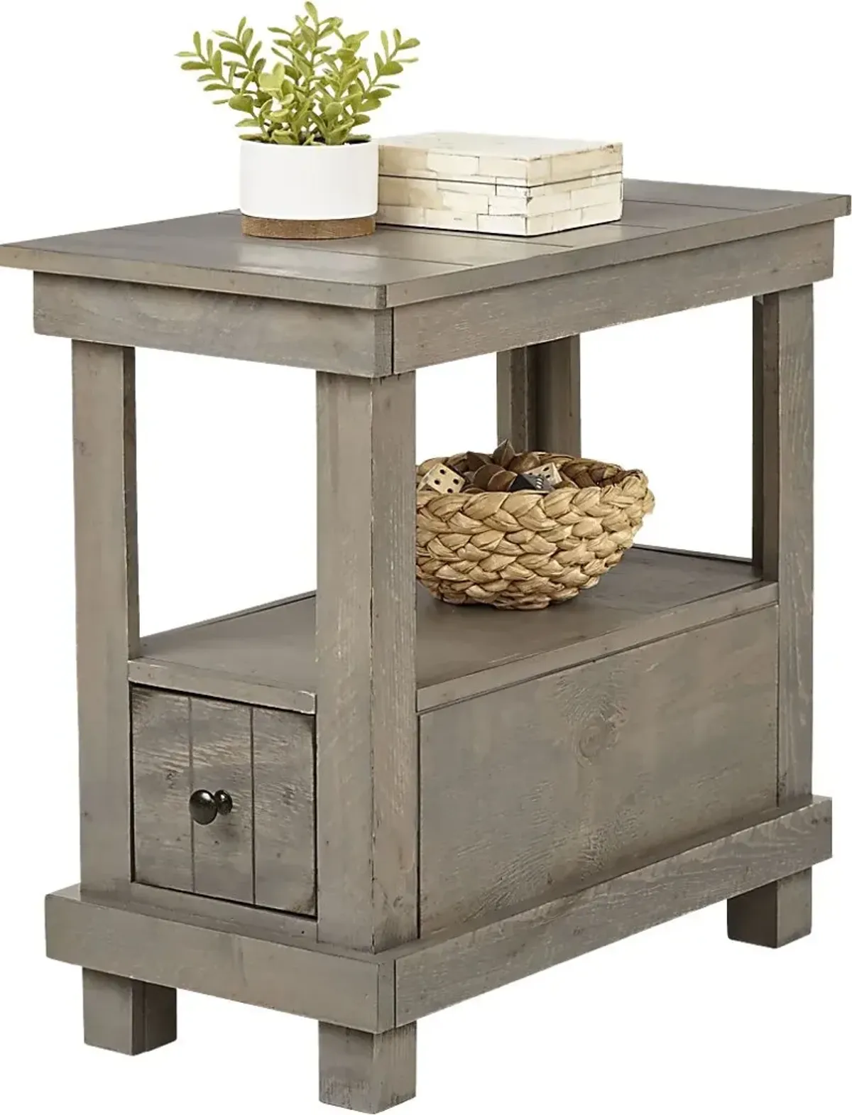 Havenwood Gray Chairside Table