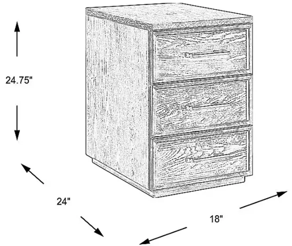 Lynnwood Umber File Cabinet