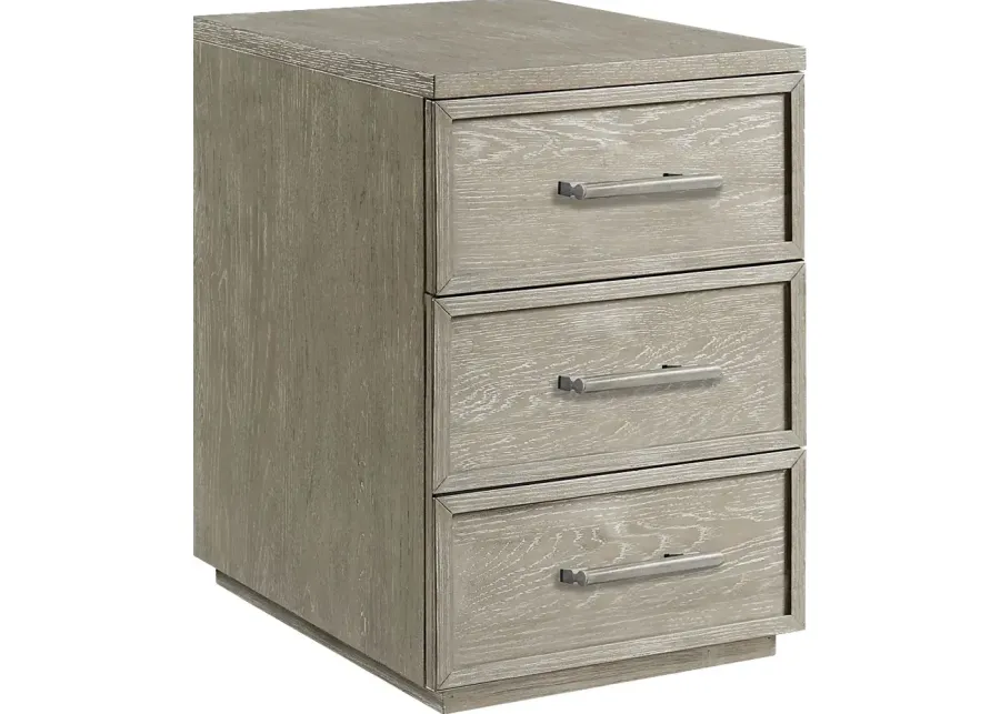 Lynnwood Taupe File Cabinet