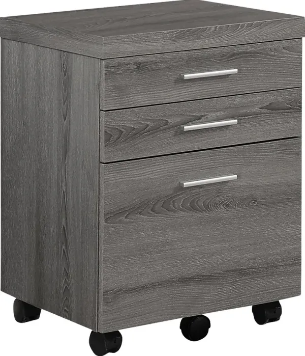 Wampton Taupe File Cabinet