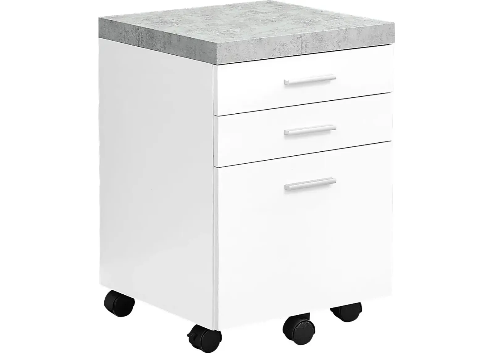 Barsana White File Cabinet