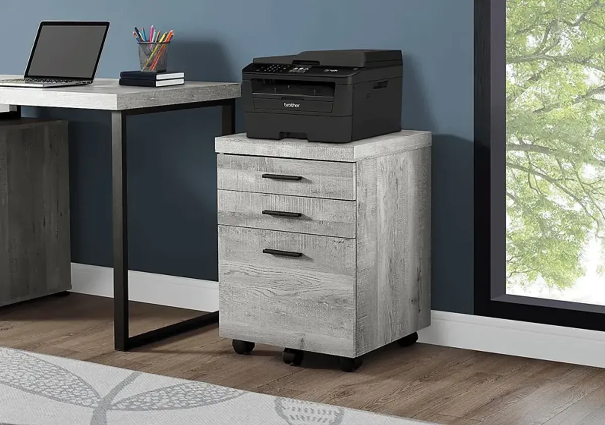 Railton Gray File Cabinet