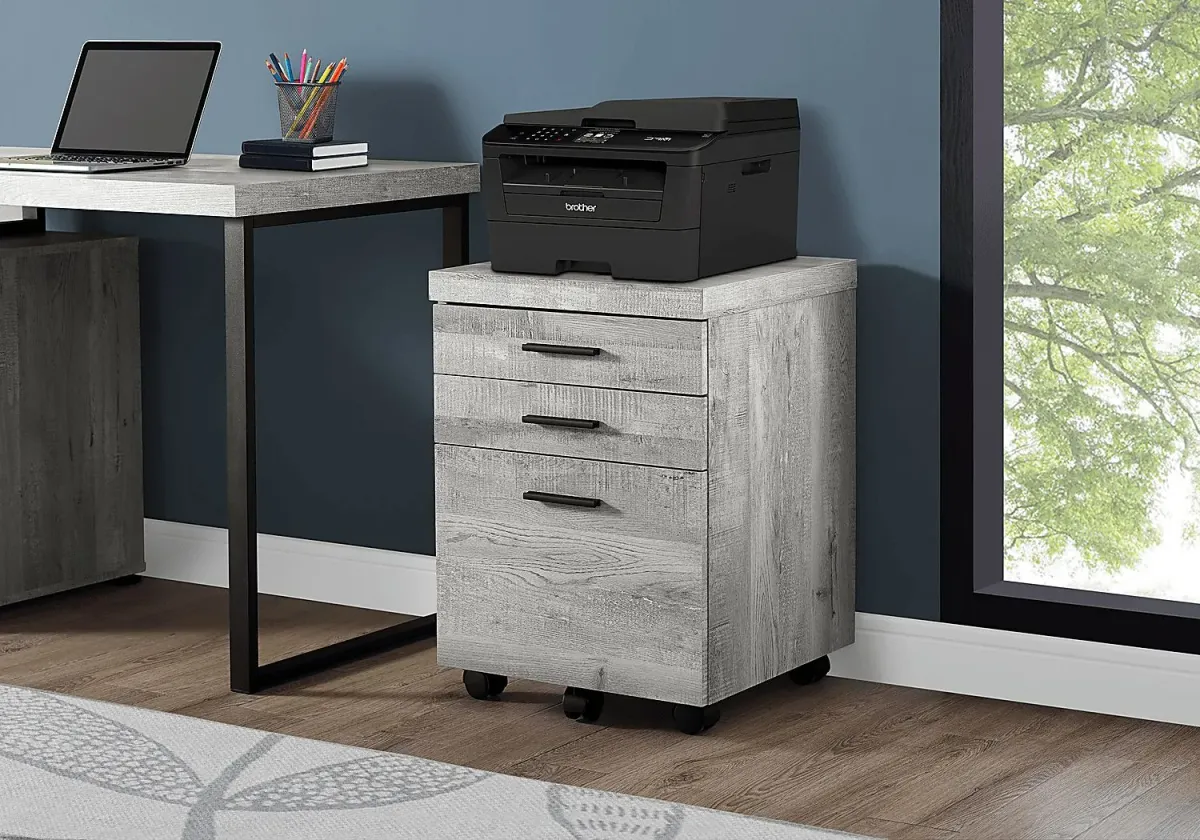 Railton Gray File Cabinet