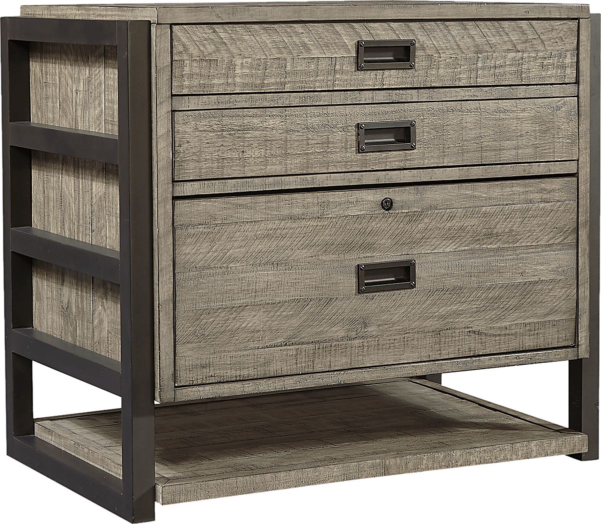 Water Mill Gray File Cabinet