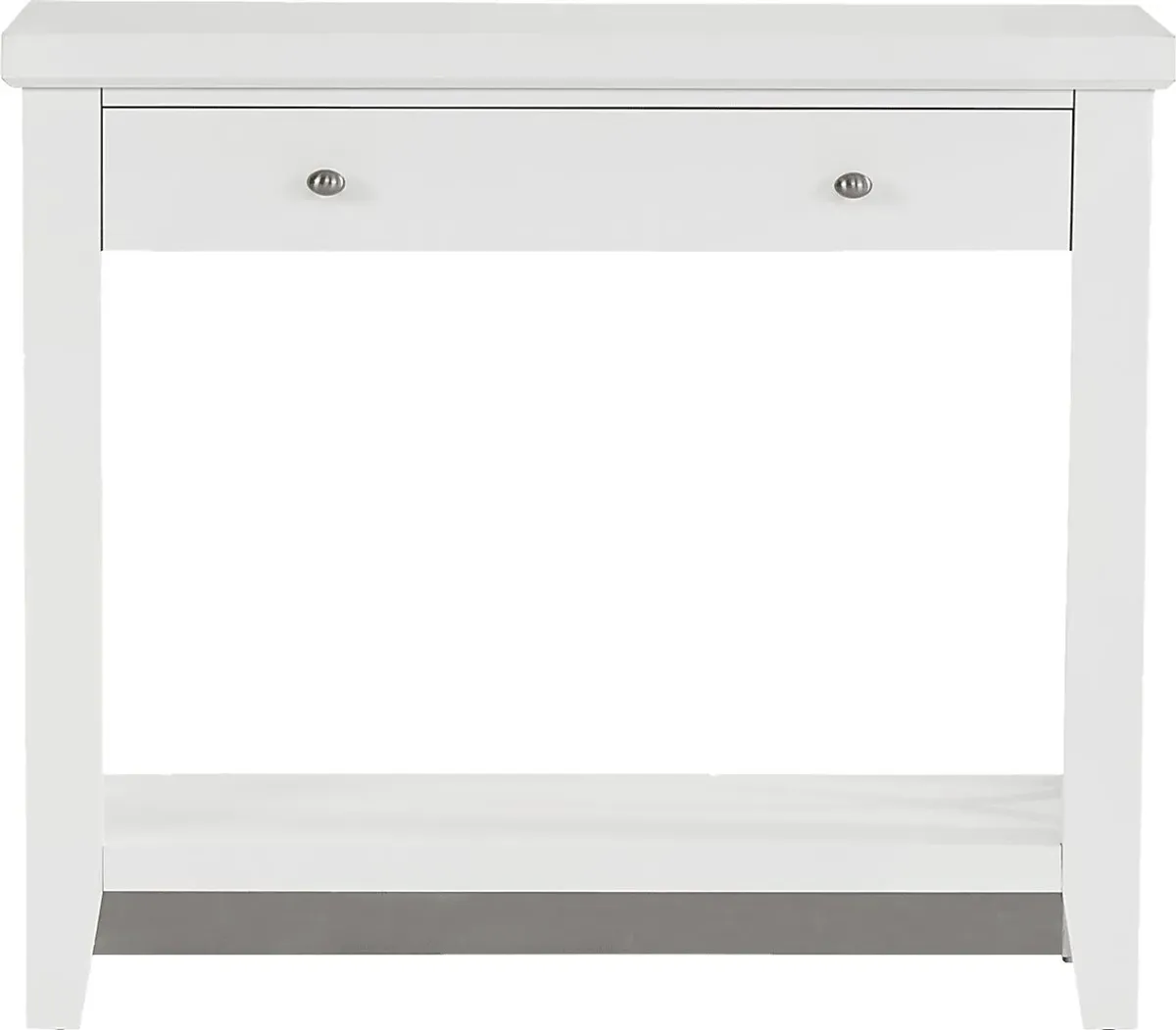 Abbie White Accent Table