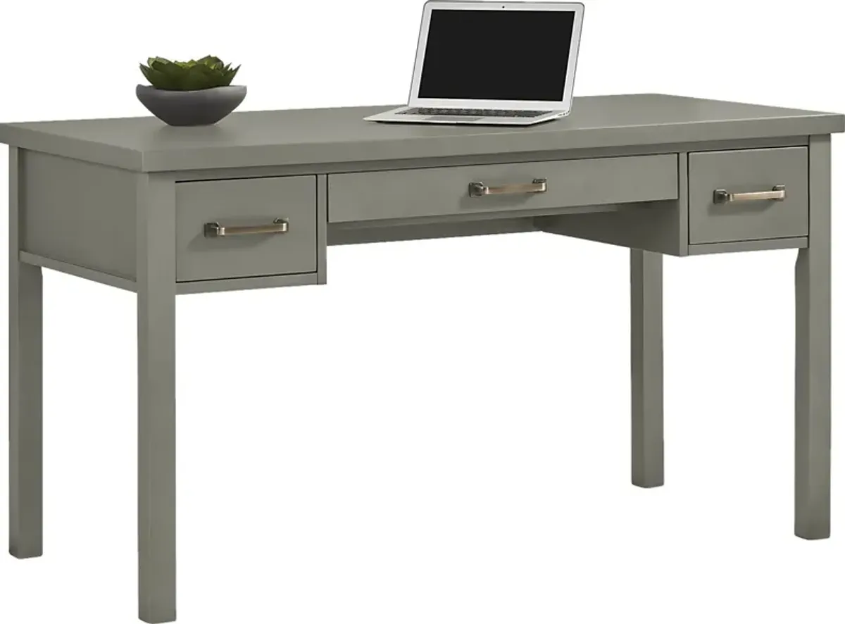 Planefield Gray Writing Desk