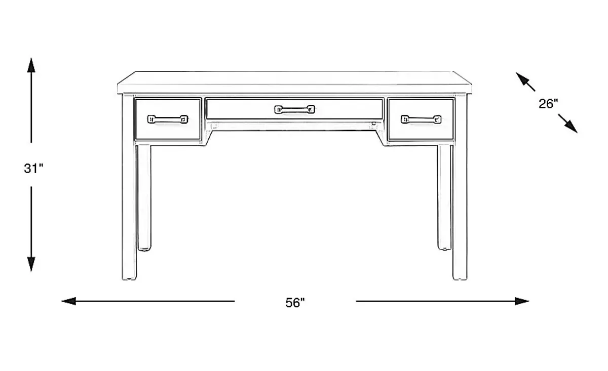 Planefield Blue Writing Desk