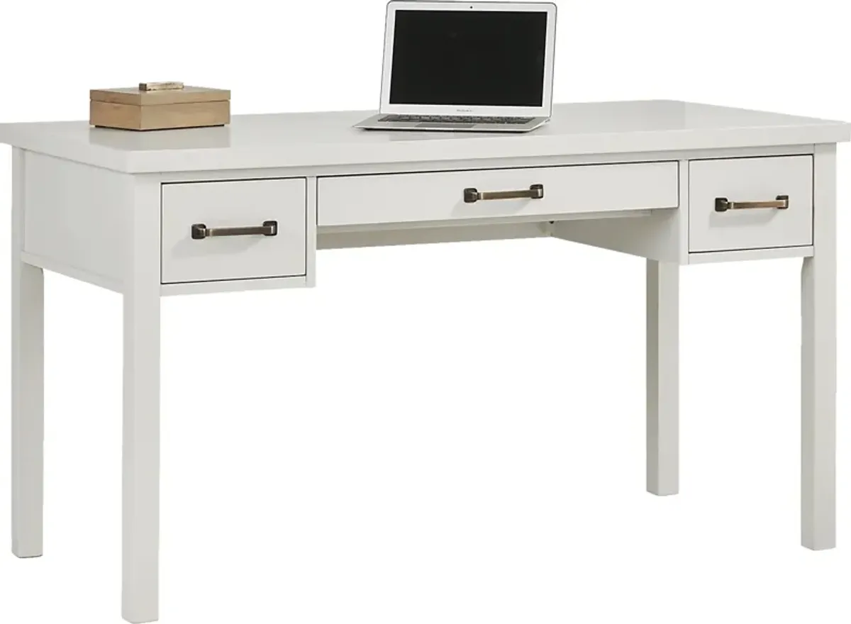 Planefield White Writing Desk