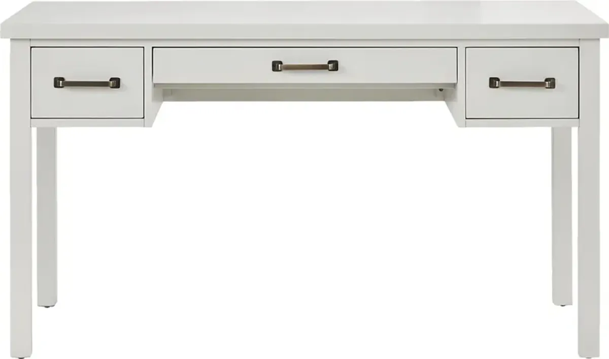 Planefield White Writing Desk