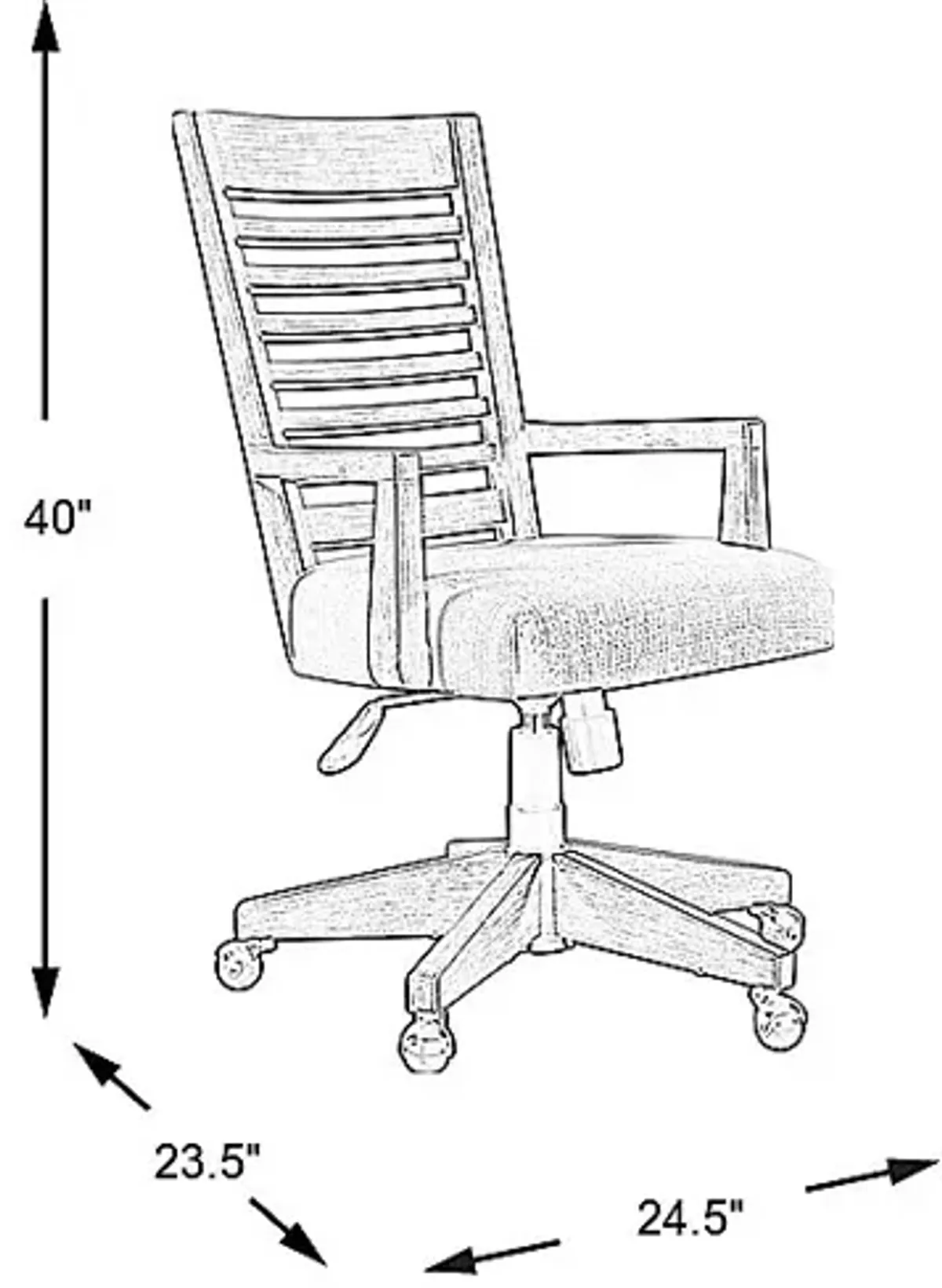 Lynnwood Umber Desk Chair