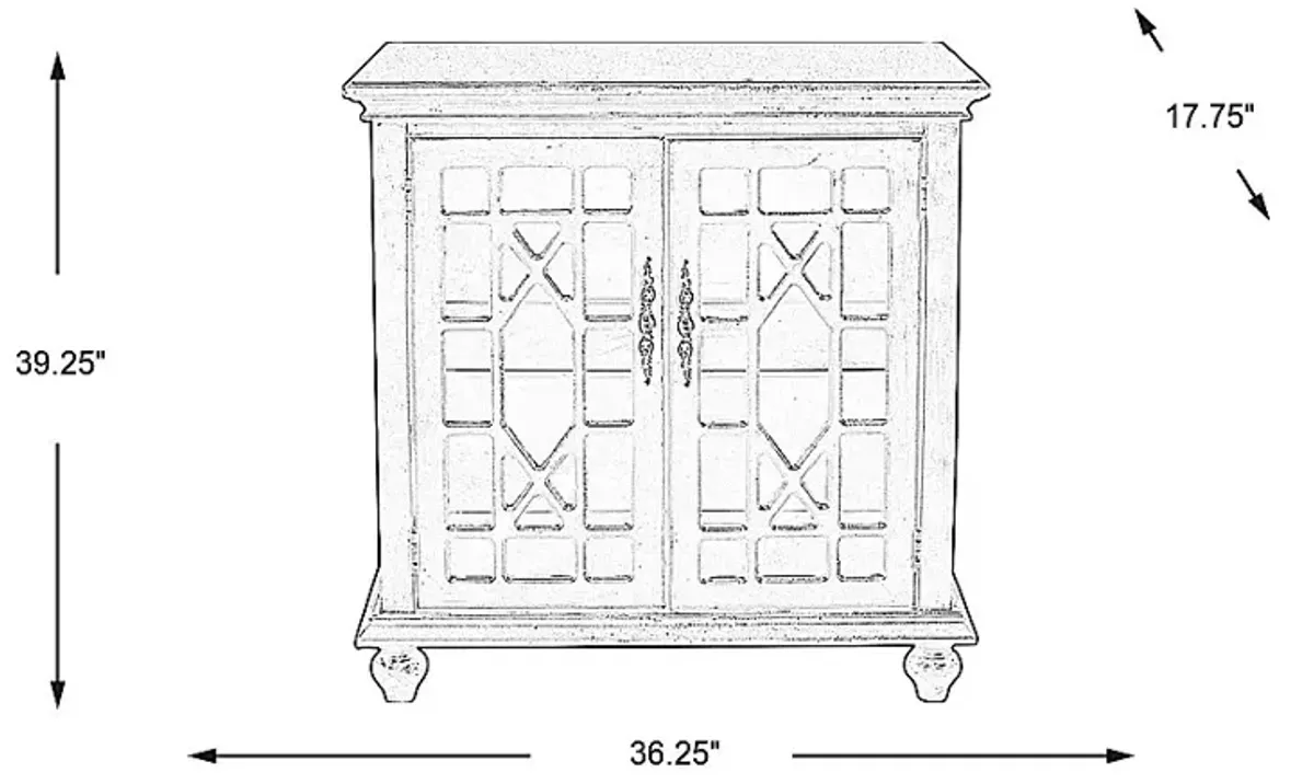 Swansboro II Red Accent Cabinet