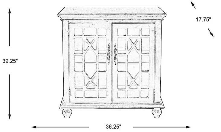 Swansboro II Red Accent Cabinet