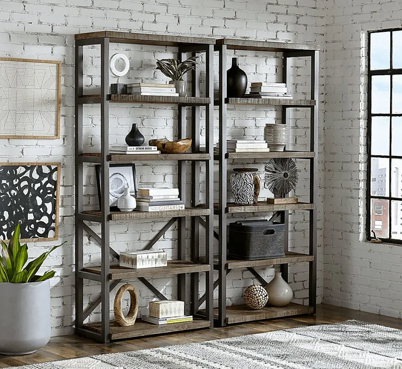 Water Mill 2 Pc Bookcase Set