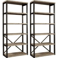 Water Mill 2 Pc Bookcase Set