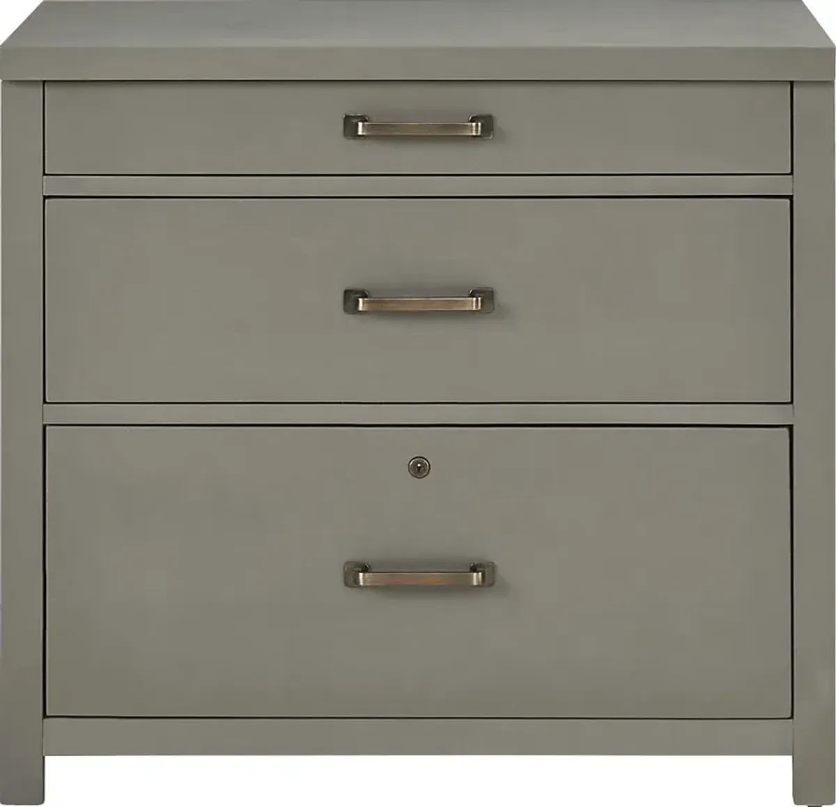 Planefield Gray File Cabinet