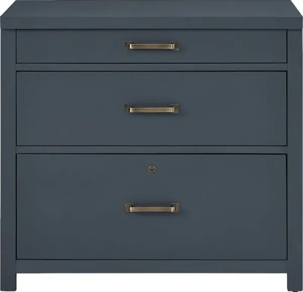 Planefield Blue File Cabinet
