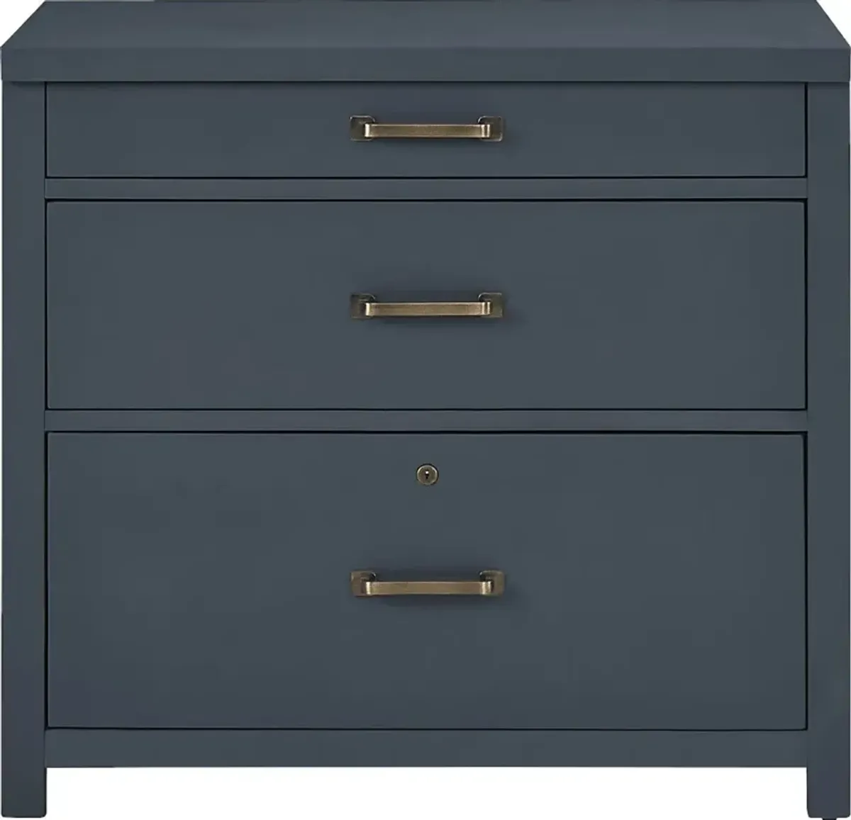 Planefield Blue File Cabinet