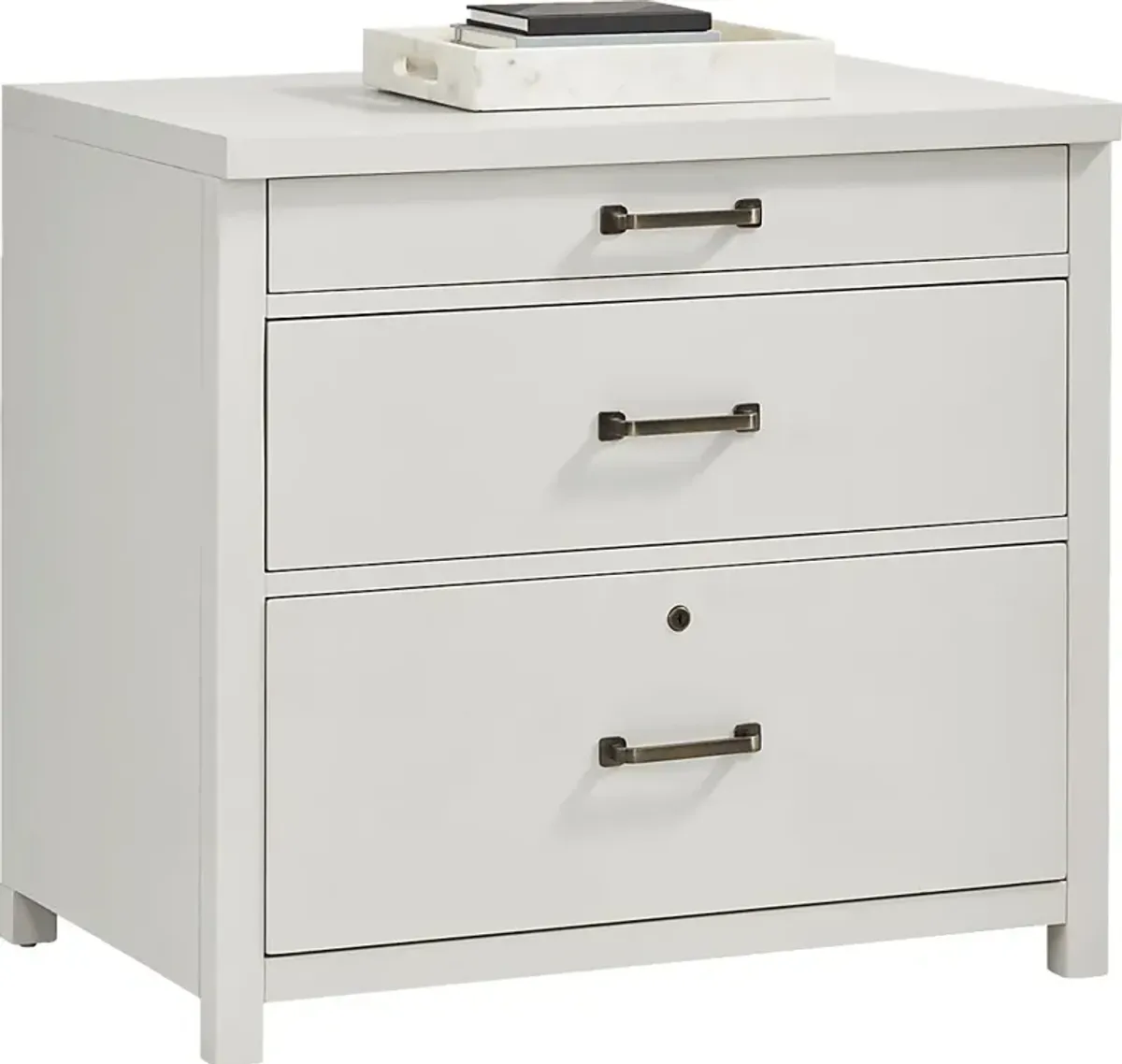 Planefield White File Cabinet