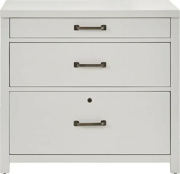 Planefield White File Cabinet