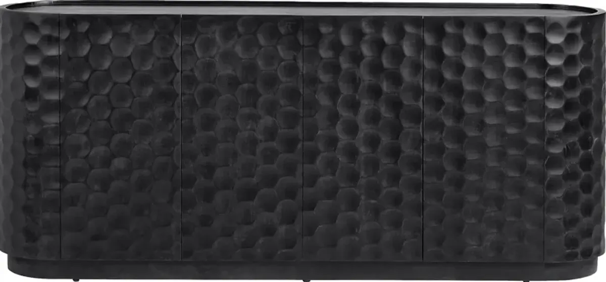 Guillory Black Credenza