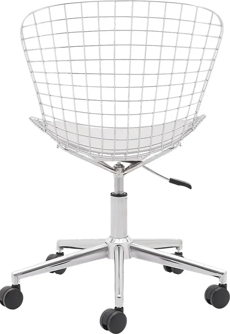 Lamoni White Desk Chair