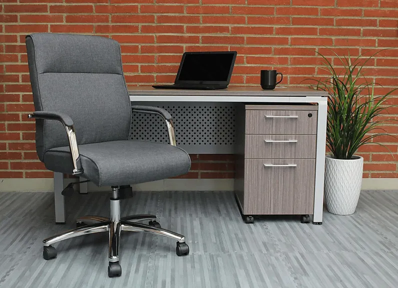 Piney Path Gray Desk Chair