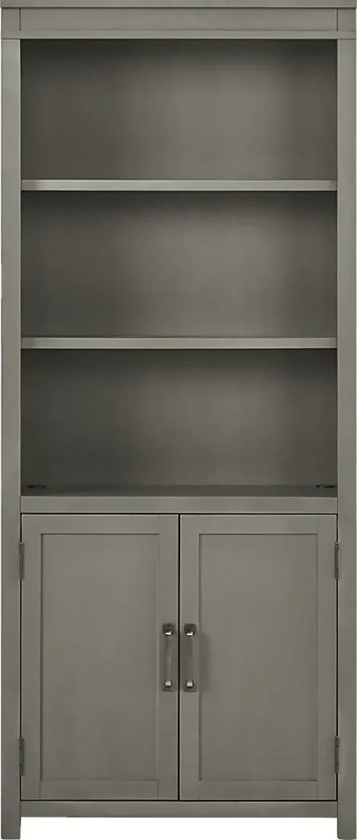 Planefield Gray Door Bookcase