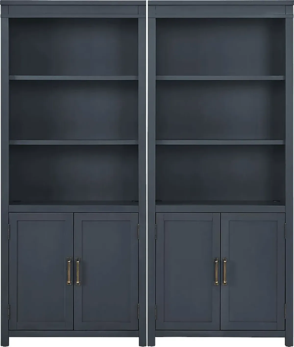 Planefield Blue 2 Pc Door Bookcase Set