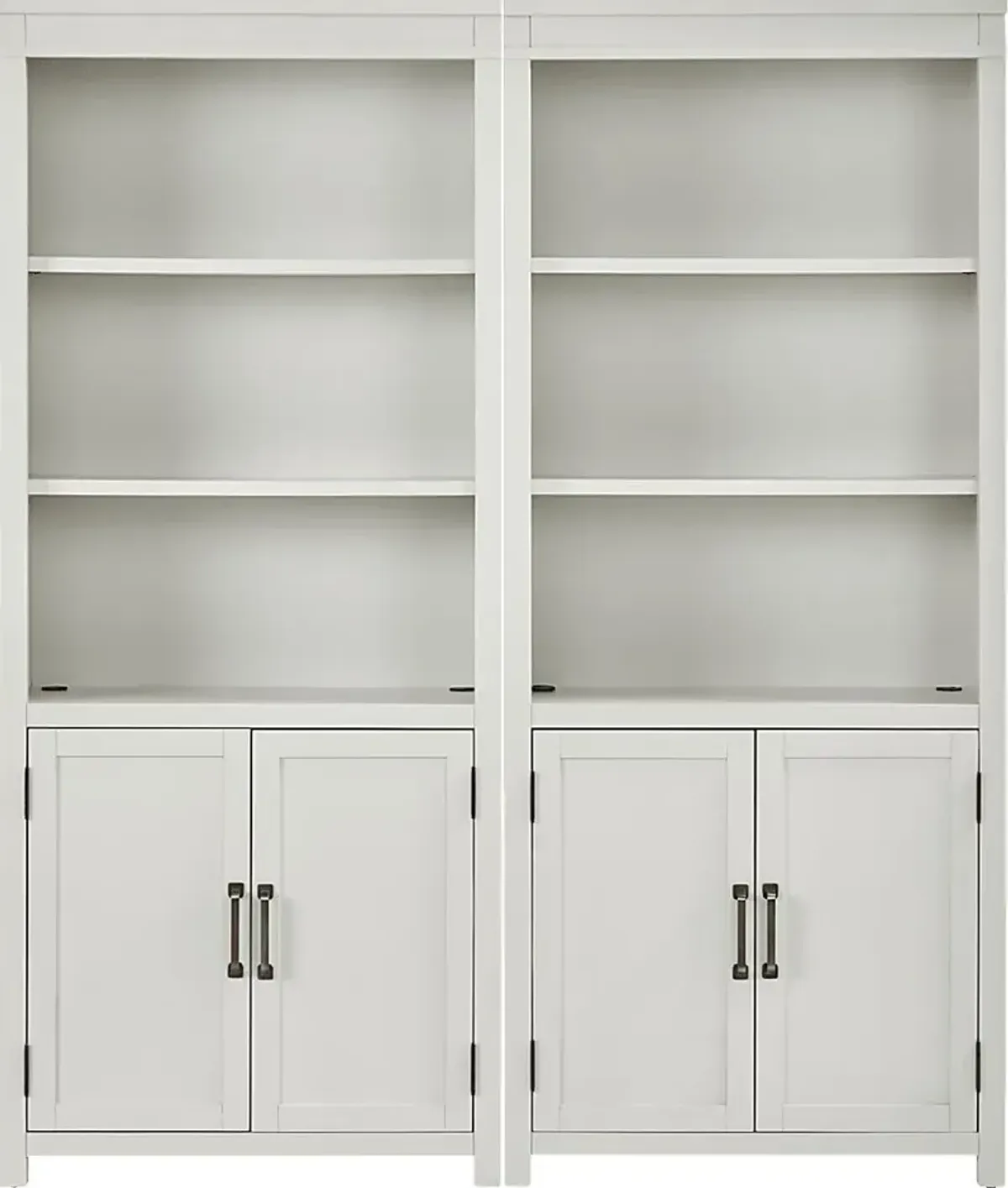 Planefield White 2 Pc Door Bookcase Set