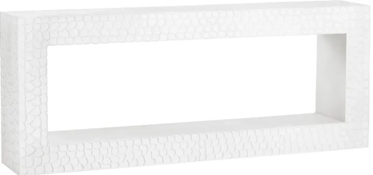 Celestia White 80 in. Console