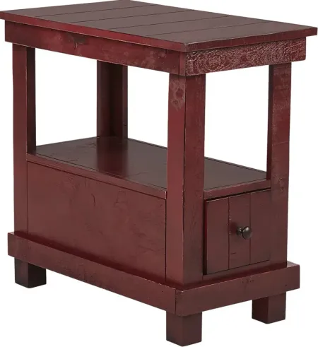 Havenwood Red Chairside Table