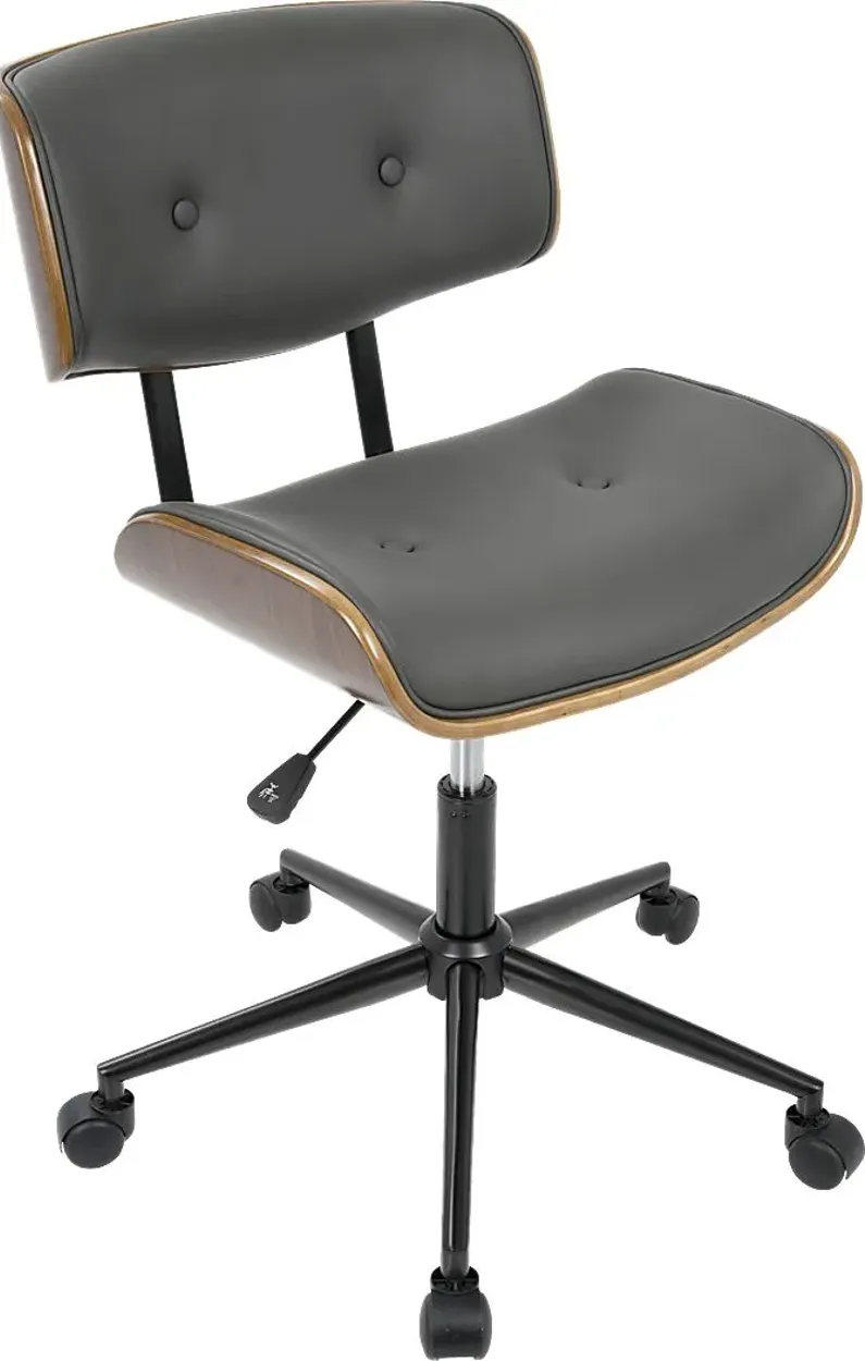 Loxley Gray Adjustable Desk Chair