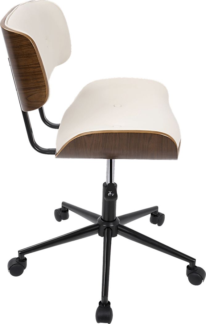 Loxley Cream Adjustable Desk Chair