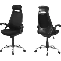 Oakvale Black Chrome Desk Chair