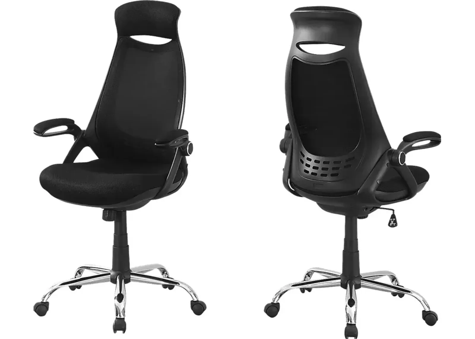 Oakvale Black Chrome Desk Chair