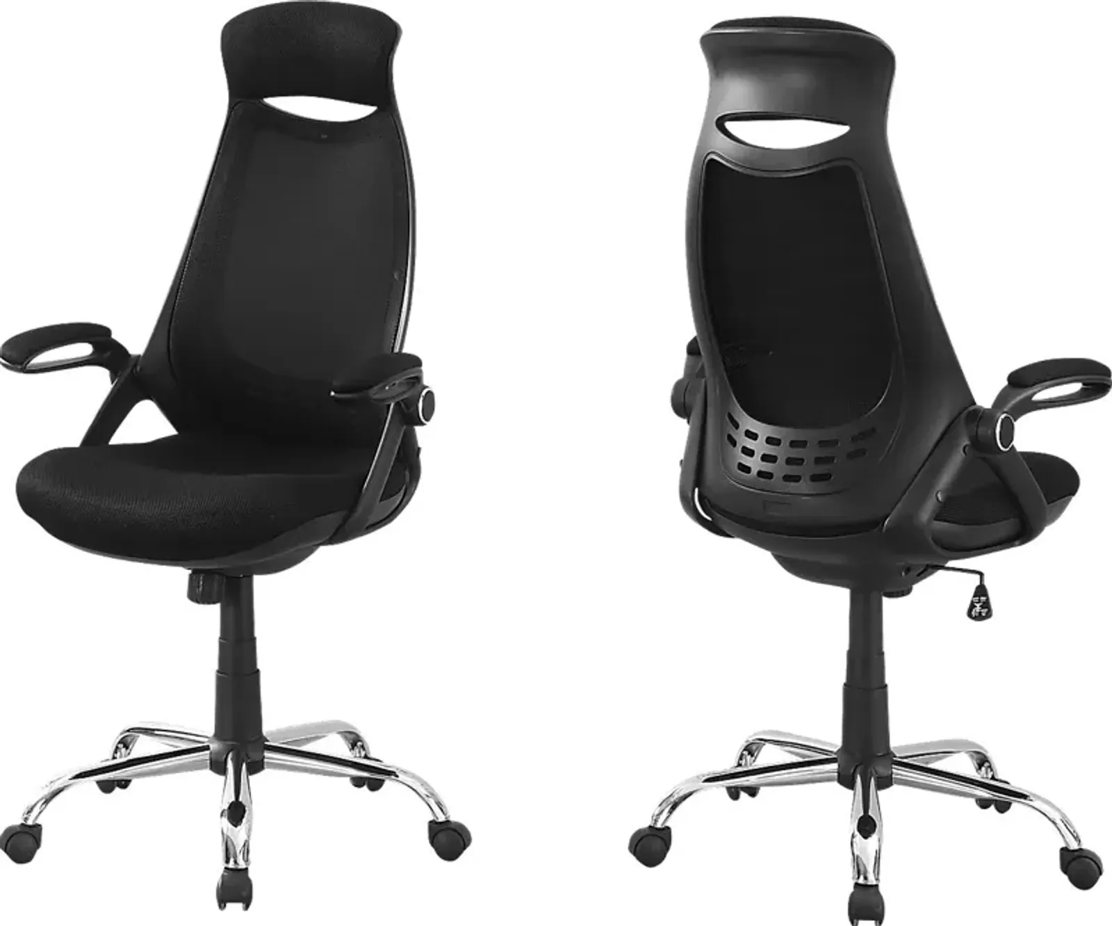 Oakvale Black Chrome Desk Chair