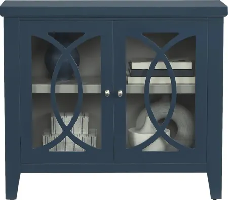 Abbie Navy Accent Cabinet